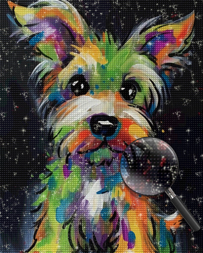 Bunter Yorkshire Terrier Diamond Painting