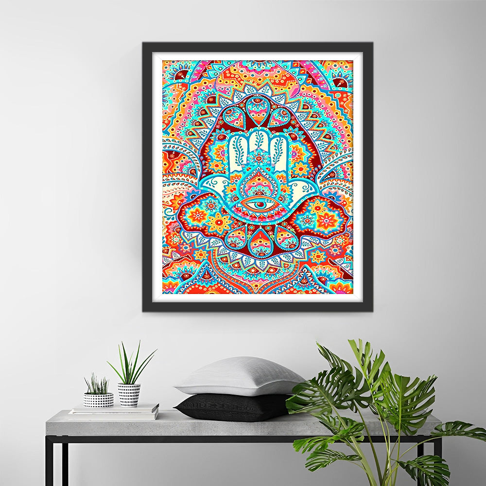 Buntes abstraktes Mandala Diamond Painting