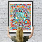Buntes abstraktes Mandala Diamond Painting