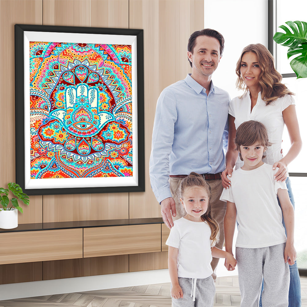 Buntes abstraktes Mandala Diamond Painting