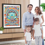 Buntes abstraktes Mandala Diamond Painting