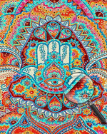 Buntes abstraktes Mandala Diamond Painting