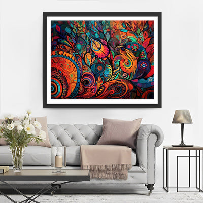 Buntes abstraktes Muster Diamond Painting