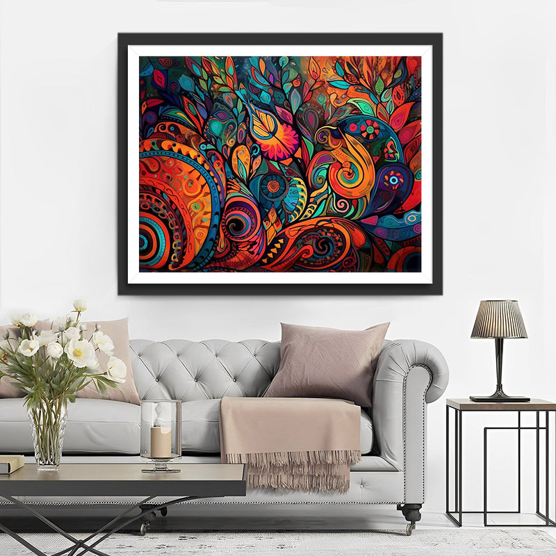 Buntes abstraktes Muster Diamond Painting