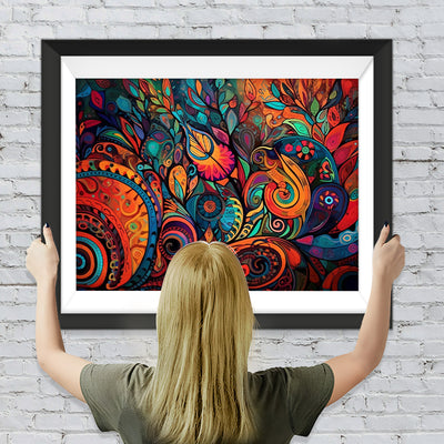 Buntes abstraktes Muster Diamond Painting