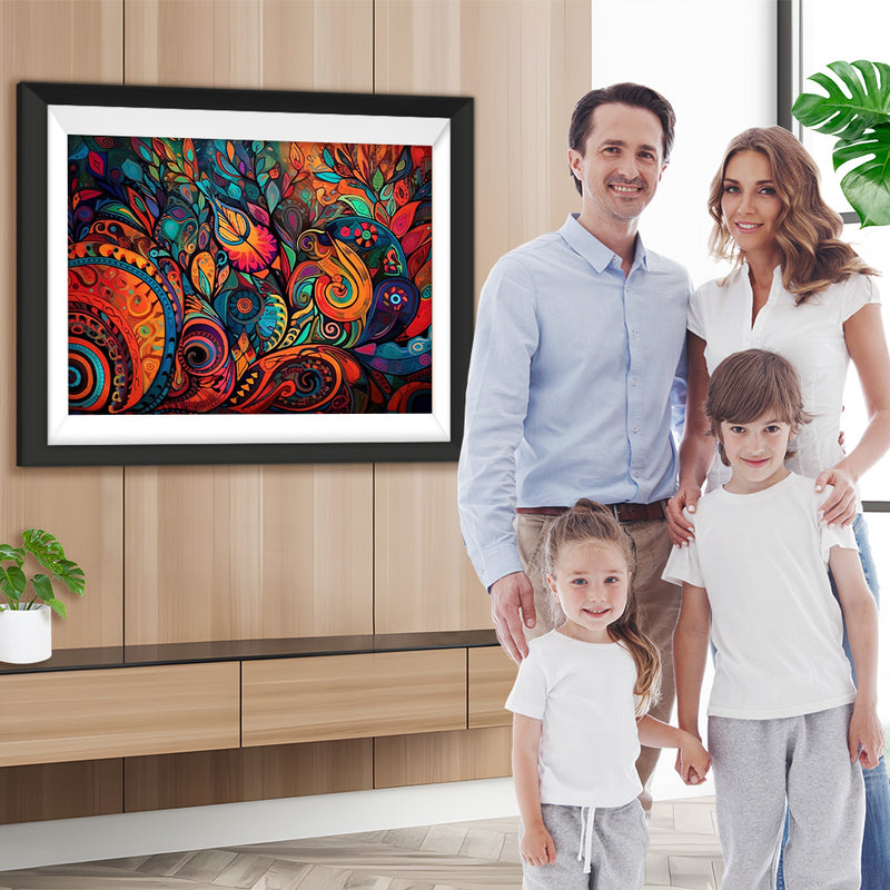 Buntes abstraktes Muster Diamond Painting