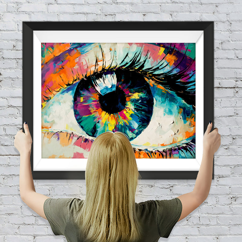 Buntes Auge Diamond Painting