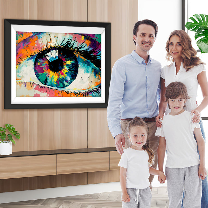 Buntes Auge Diamond Painting