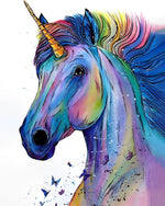Buntes Einhorn Diamond Painting