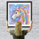 Buntes Einhorn und Traumfänger Diamond Painting
