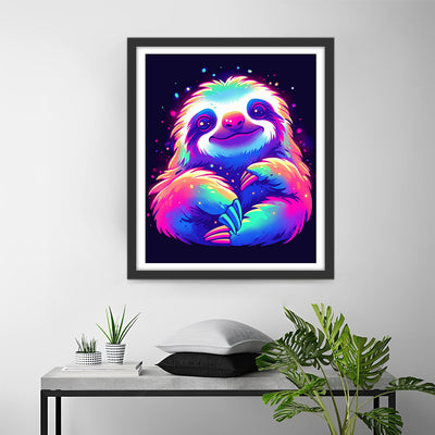 Buntes Faultier Diamond Painting