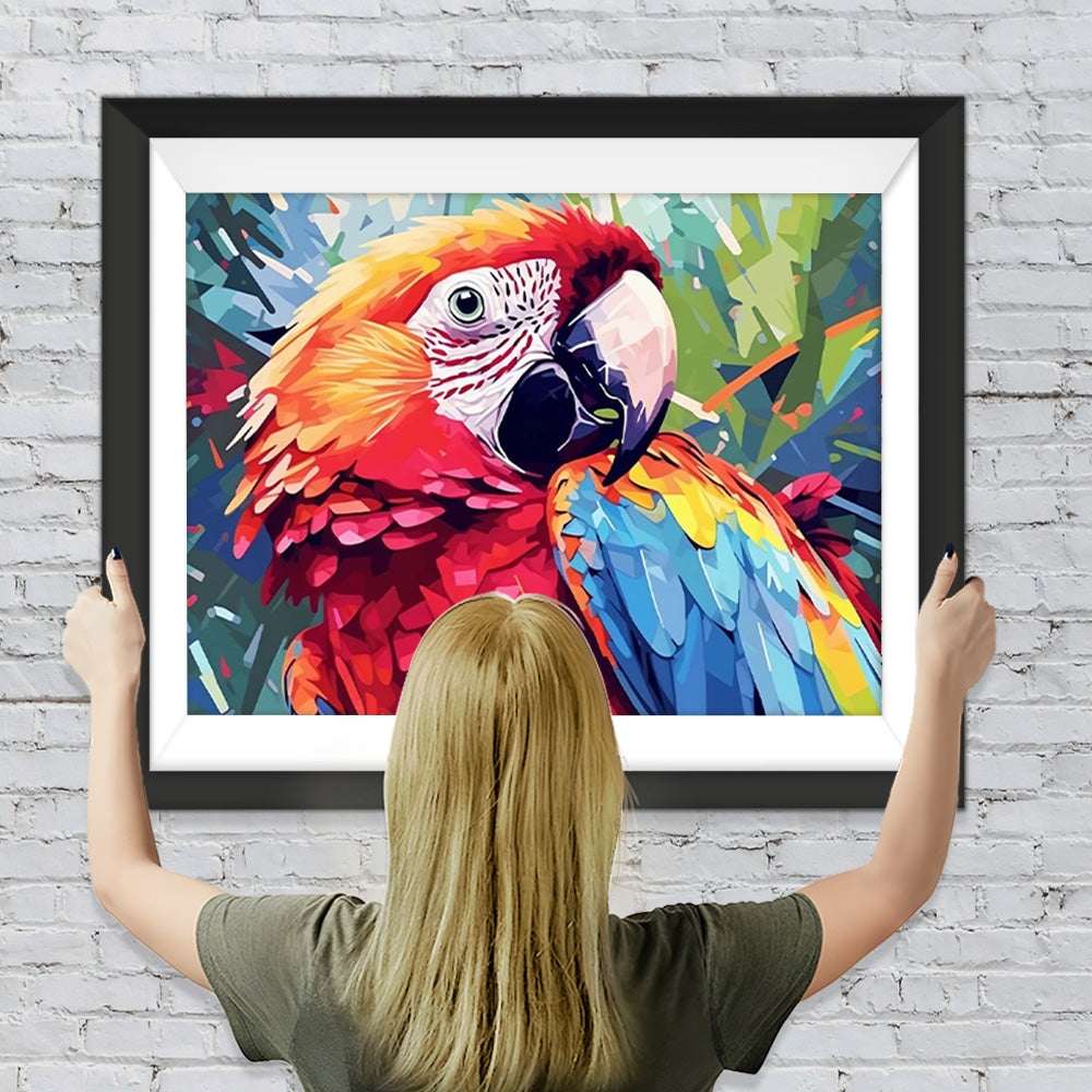 Buntes Papagei Diamond Painting