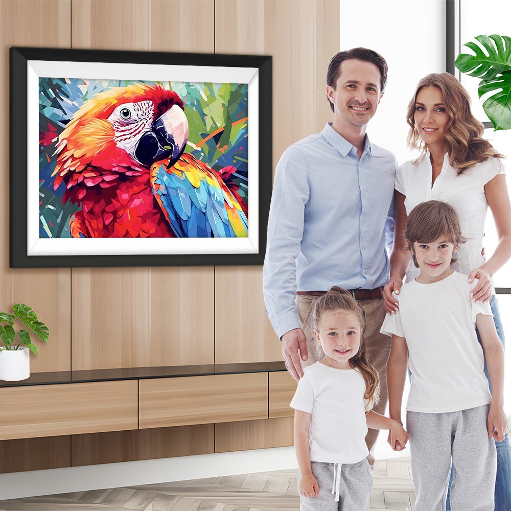 Buntes Papagei Diamond Painting