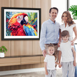 Buntes Papagei Diamond Painting