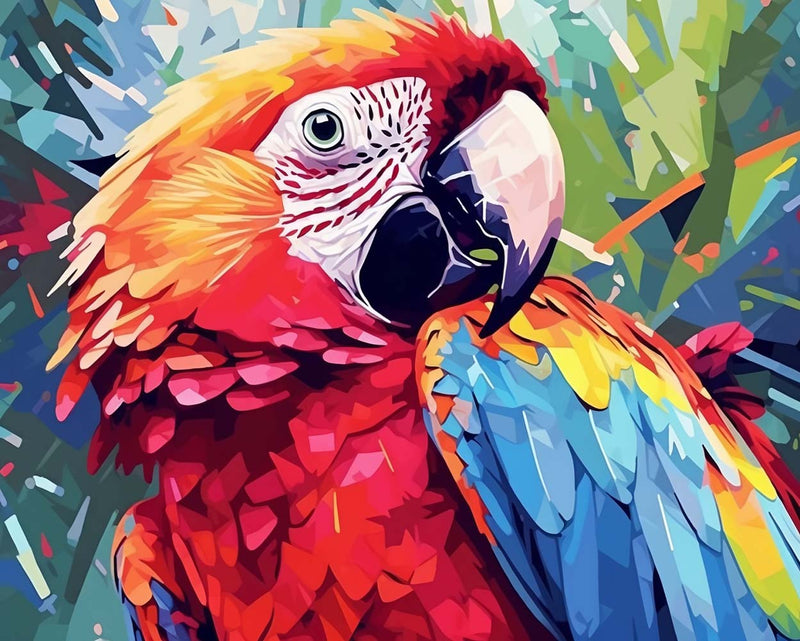 Buntes Papagei Diamond Painting