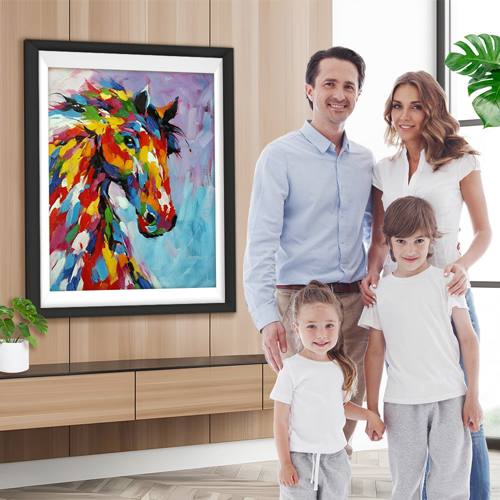 Buntes Pferd Diamond Painting