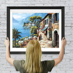 Café am Meer Diamond Painting