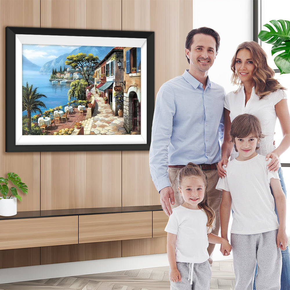 Café am Meer Diamond Painting