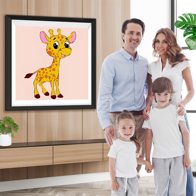 Cartoon Baby-Giraffe Diamond Painting