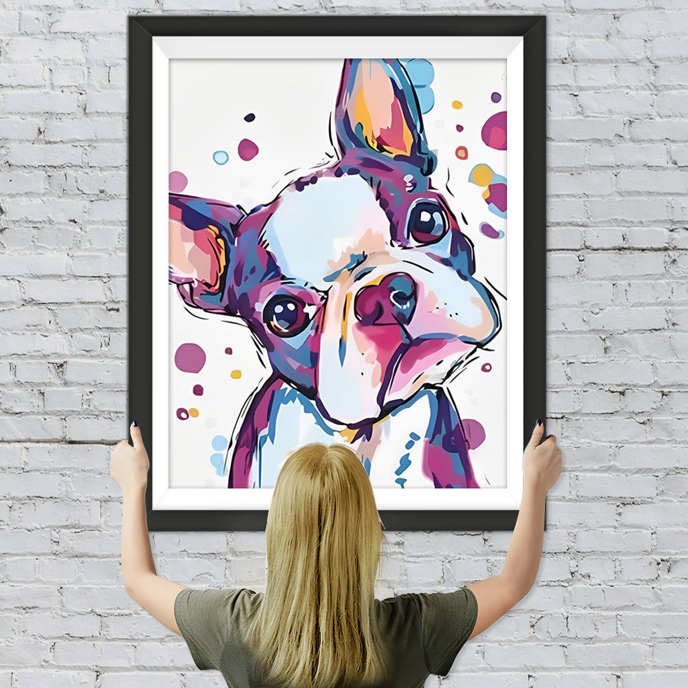 Cartoon Bulldogge Diamond Painting