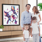 Cartoon Bulldogge Diamond Painting