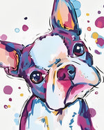 Cartoon Bulldogge Diamond Painting