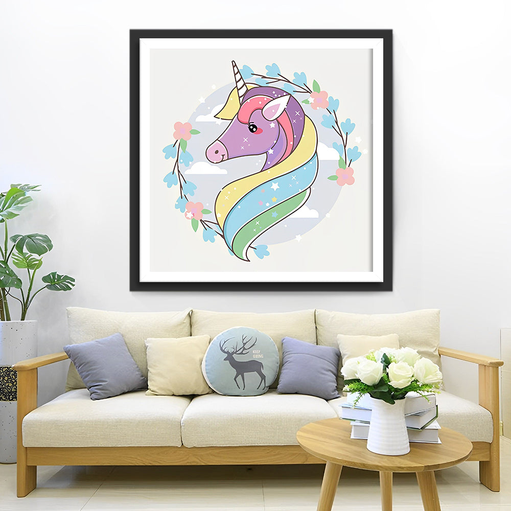 Cartoon Einhorn Diamond Painting