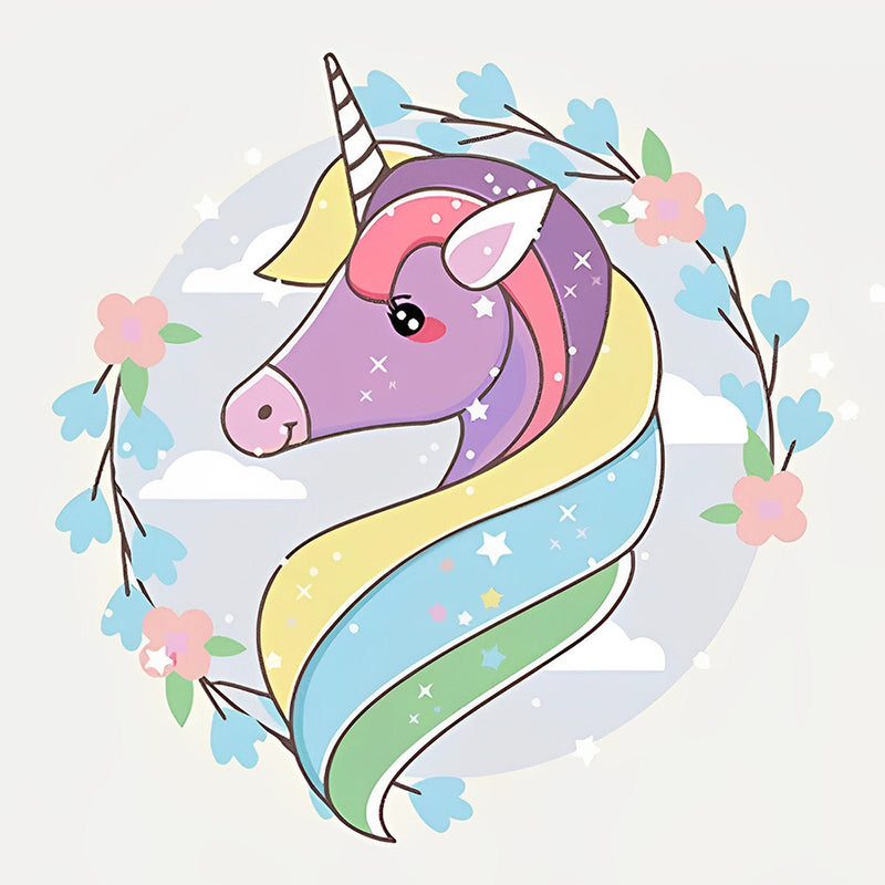 Cartoon Einhorn Diamond Painting