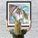 Cartoon Einhorn-Mutter und -Sohn Diamond Painting