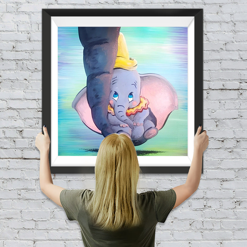 Cartoon Elefantbaby Diamond Painting