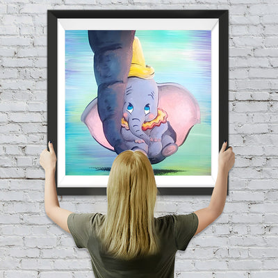 Cartoon Elefantbaby Diamond Painting