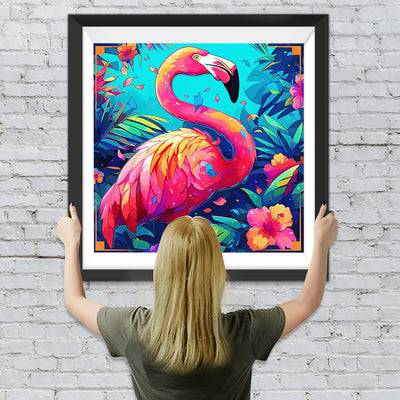 Cartoon Flamingo Diamond Painting