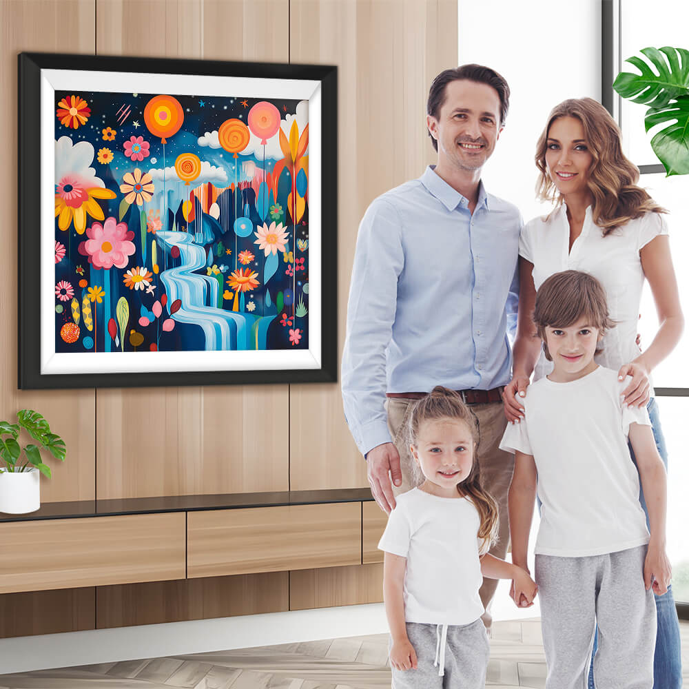 Cartoon Frühling Blumen Tal Diamond Painting