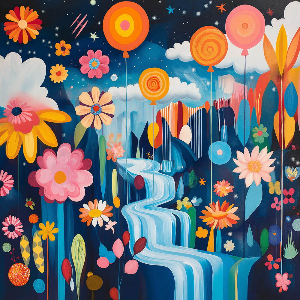 Cartoon Frühling Blumen Tal Diamond Painting