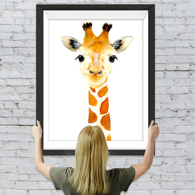 Cartoon Giraffe Diamond Painting