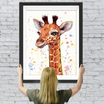 Cartoon Giraffe Diamond Painting