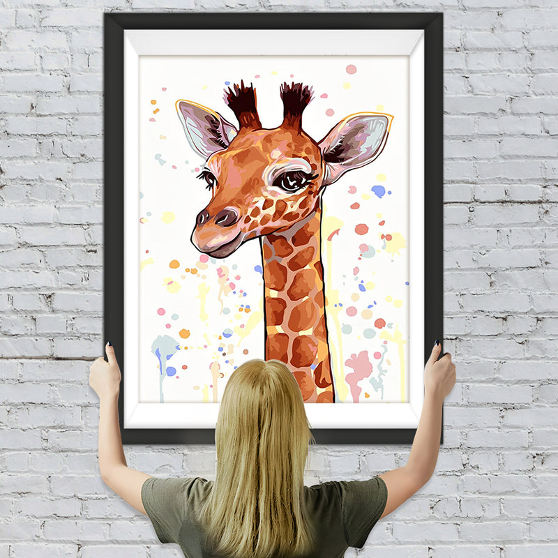 Cartoon Giraffe Diamond Painting