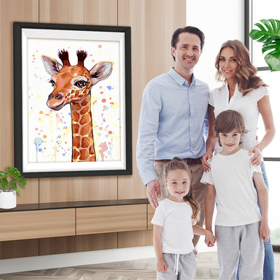 Cartoon Giraffe Diamond Painting