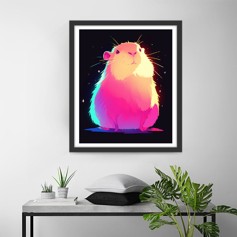 Cartoon Glühender Hamster Diamond Painting