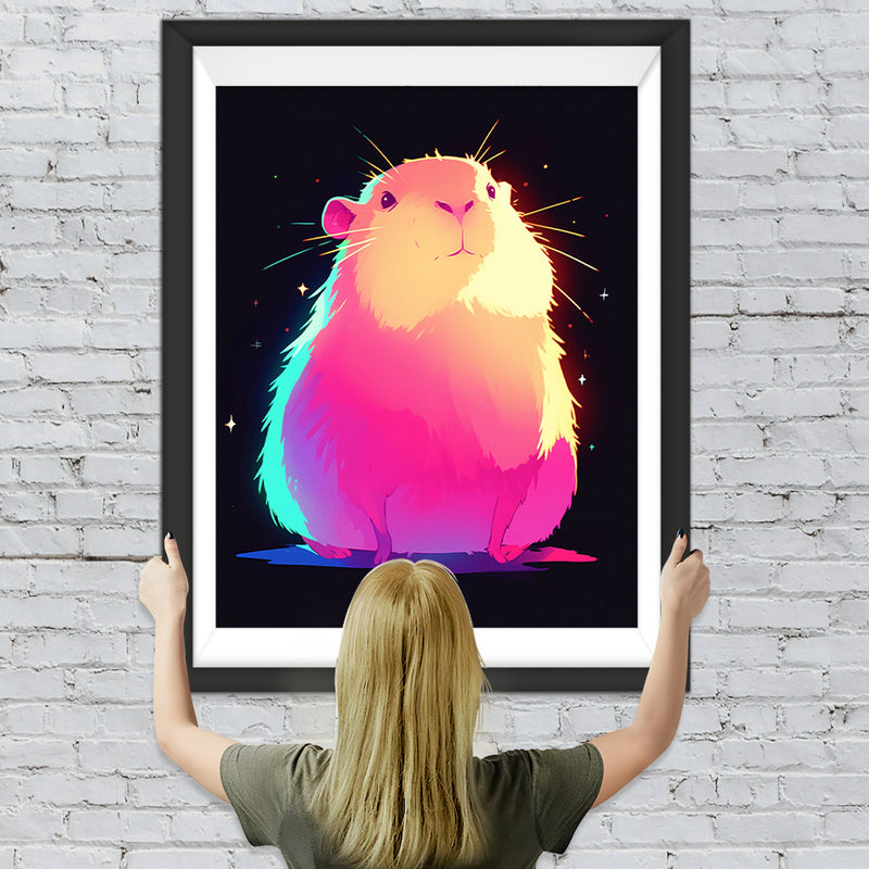 Cartoon Glühender Hamster Diamond Painting