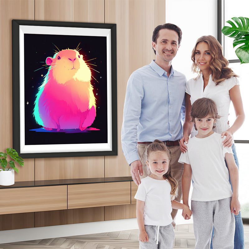 Cartoon Glühender Hamster Diamond Painting