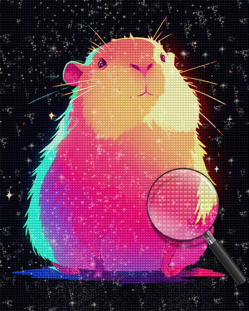 Cartoon Glühender Hamster Diamond Painting