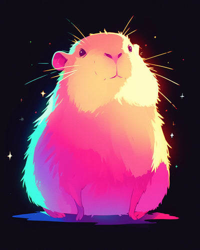 Cartoon Glühender Hamster Diamond Painting