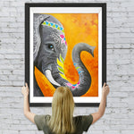 Cartoon Indischer Elefant Diamond Painting