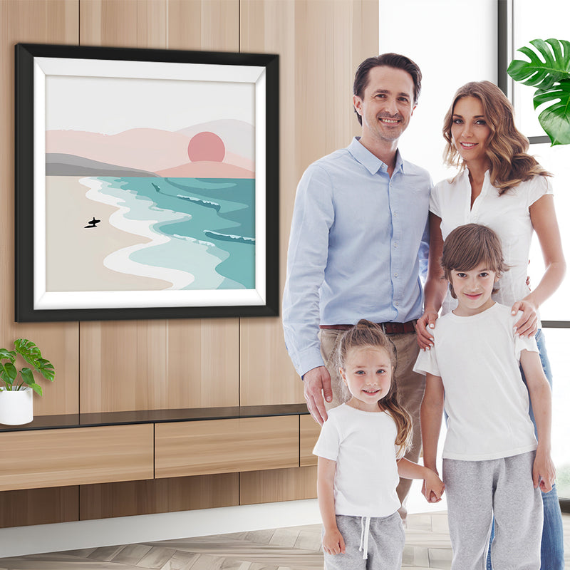 Cartoon Meer und Sonne Diamond Painting
