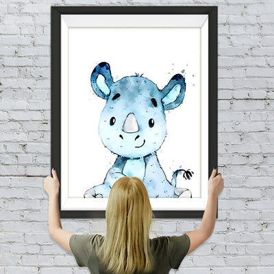 Cartoon Nashorn Diamond Painting