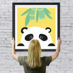 Cartoon Panda und Bambus Diamond Painting