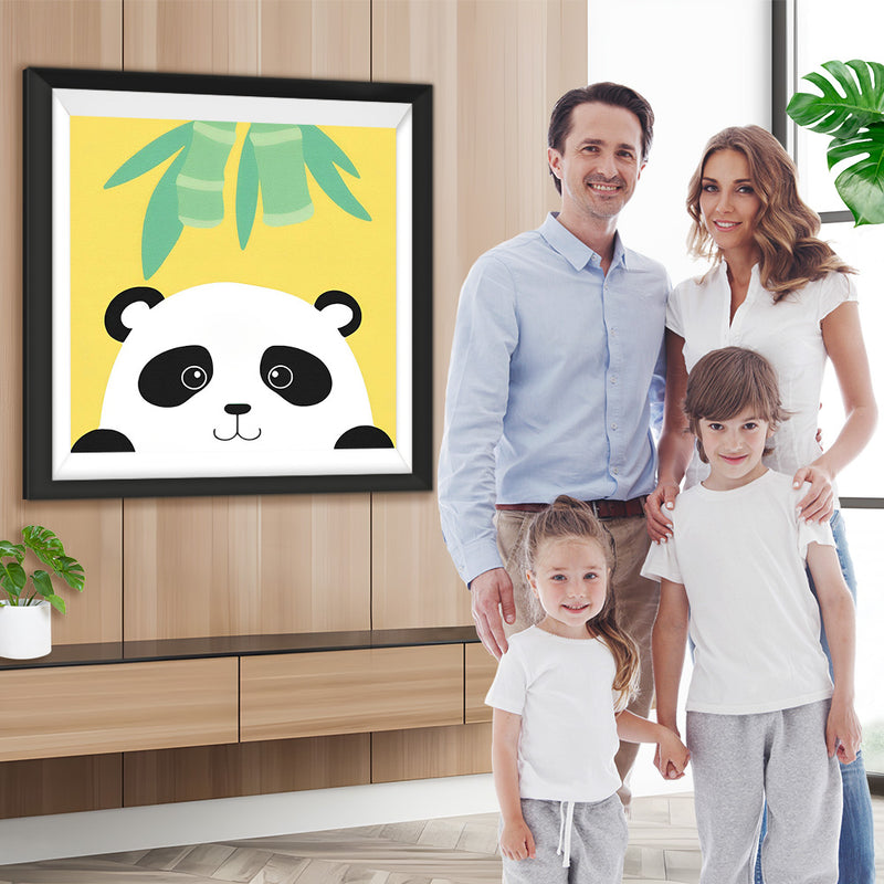 Cartoon Panda und Bambus Diamond Painting