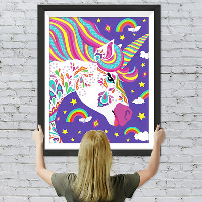 Cartoon Regenbogen Einhorn Diamond Painting