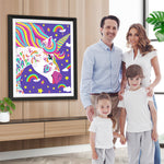 Cartoon Regenbogen Einhorn Diamond Painting